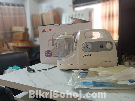 Yuwell 7E-C Portable Phlegm Suction Machine | Oil-Free Pump